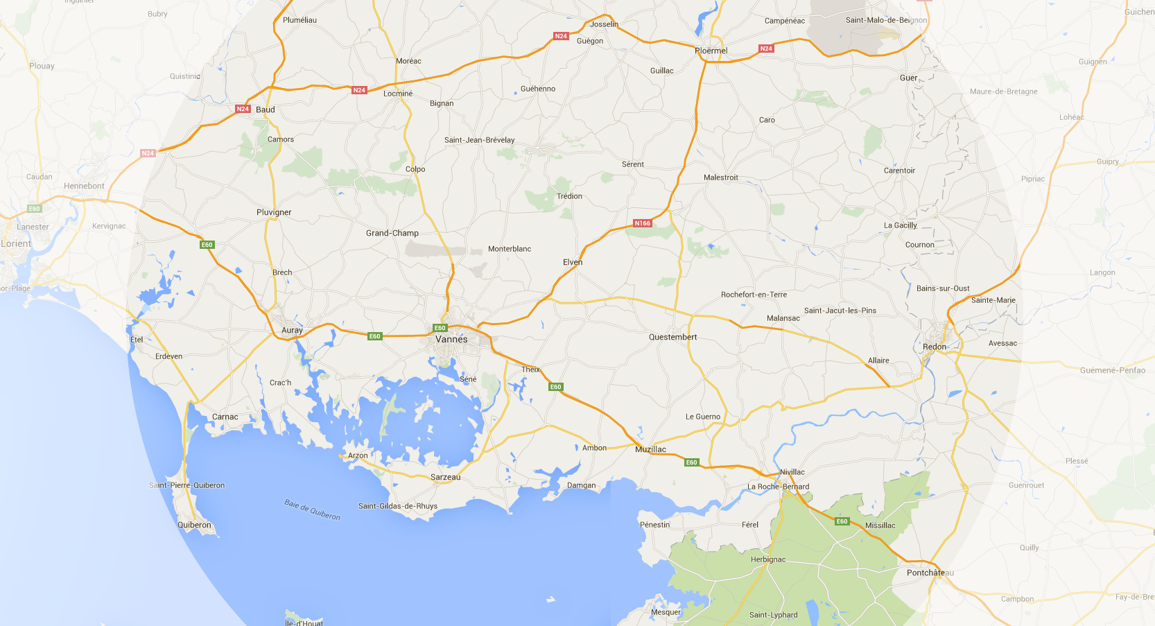 carte Morbihan